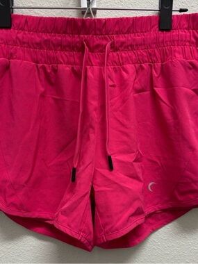 Women’s Hot Pink Athletic Shorts with Drawstring Waist